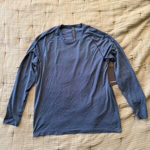 Men’s Lululemon Metal Vent Long Sleeve Shirt XL Navy Brand New